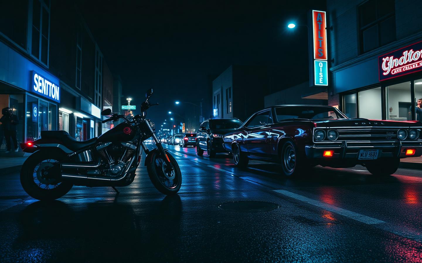 Main St Drive car and motorcycle scene